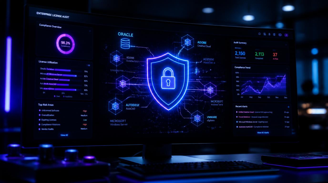 Microsoft license audit and volume licensing compliance dashboard